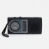 Bluetooth-колонка с радио Comradio, черная арт. 17589.30