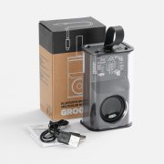 Bluetooth-колонка с подсветкой Groove, серая арт. 17643.10