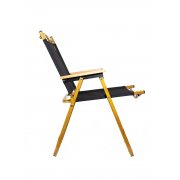 Стул MW02 складной, черный, светлое дерево