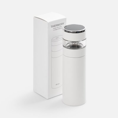 Смарт-бутылка с инфьюзером Thermory, белая арт. 17657.60