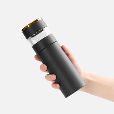 Смарт-бутылка с инфьюзером Thermory, черная арт. 17657.30