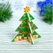 Конструктор фигурки"Сани Деда мороза" 3Д 3564572