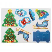 Конструктор фигурки"Сани Деда мороза" 3Д 3564572