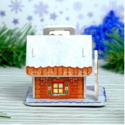 Конструктор фигурки"Дом деда мороза" 3Д 3564567