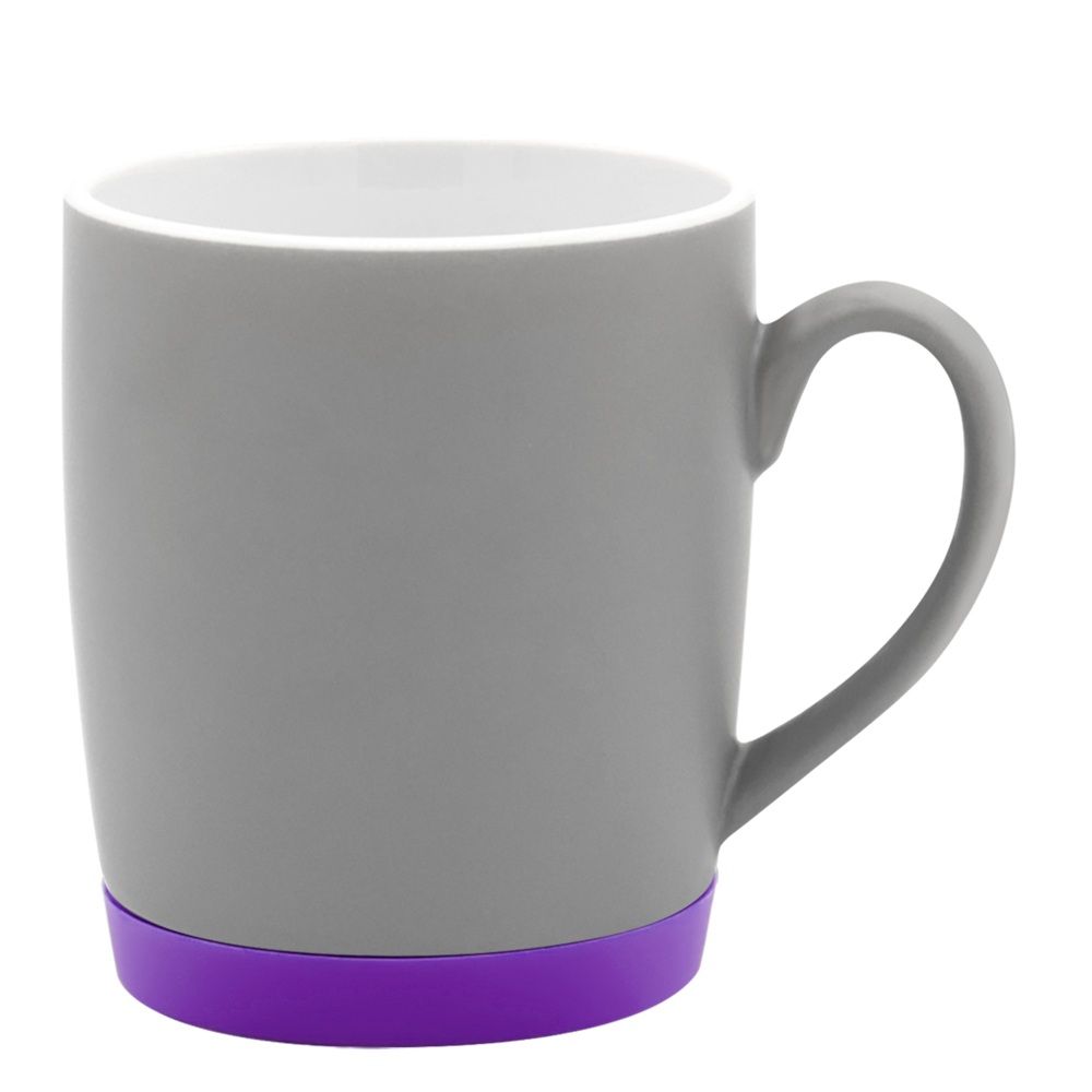 Кружка Make Me To Go, серая/фиолетовая арт. 6140.38.16 Кружка Make Me To Go, серая/фиолетовая арт. 6140.38.16