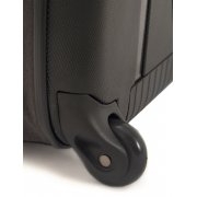 Чемодан складной Rollink Earth 55x40x20 см, 2 колеса, черный/зеленый