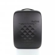 Чемодан складной Rollink Earth 55x40x20 см, 2 колеса, черный/зеленый