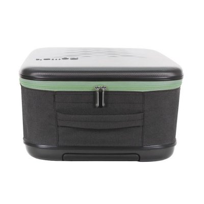 Чемодан складной Rollink Earth 55x40x20 см, 2 колеса, черный/зеленый арт. 102-21-110-390-370