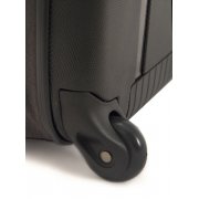 Чемодан складной Rollink Earth 55x40x20 см, 2 колеса, черный/синий