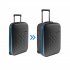 Чемодан складной Rollink Earth 55x40x20 см, 2 колеса, черный/синий арт. 102-21-110-380-400 Чемодан складной Rollink Earth 55x40x20 см, 2 колеса, черный/синий арт. 102-21-110-380-400
