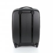 Чемодан складной Rollink Earth 55x40x20 см, 2 колеса, черный/синий