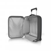 Чемодан складной Rollink Vega II 55x40x20 см, 2 колеса, серо-синий