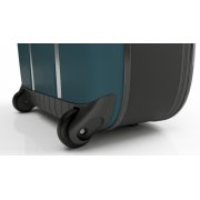 Чемодан складной Rollink Vega II 55x40x20 см, 2 колеса, сине-зеленый