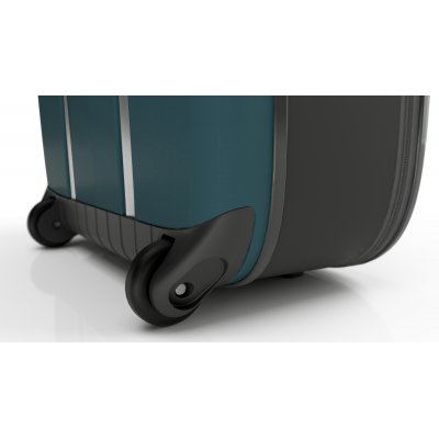 Чемодан складной Rollink Vega II 55x40x20 см, 2 колеса, сине-зеленый арт. 105-21-330-380-100