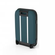 Чемодан складной Rollink Vega II 55x40x20 см, 2 колеса, сине-зеленый