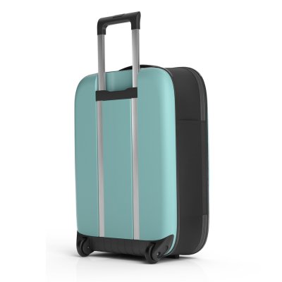 Чемодан складной Rollink Vega II 55x40x20 см, 2 колеса, бирюзовый арт. 105-21-320-380-100