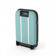 Чемодан складной Rollink Vega II 55x40x20 см, 2 колеса, бирюзовый