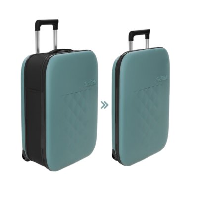 Чемодан складной Rollink Vega II 55x40x20 см, 2 колеса, бирюзовый арт. 105-21-320-380-100