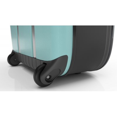 Чемодан складной Rollink Vega II 55x40x20 см, 2 колеса, бирюзовый арт. 105-21-320-380-100