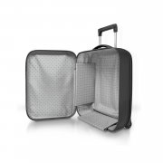 Чемодан складной Rollink Vega II 55x40x20 см, 2 колеса, черный