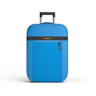 Чемодан складной Rollink Aura 55x40x20 см, 2 колеса, синий арт. 111-21-281-281-281