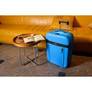 Чемодан складной Rollink Aura 55x40x20 см, 2 колеса, синий