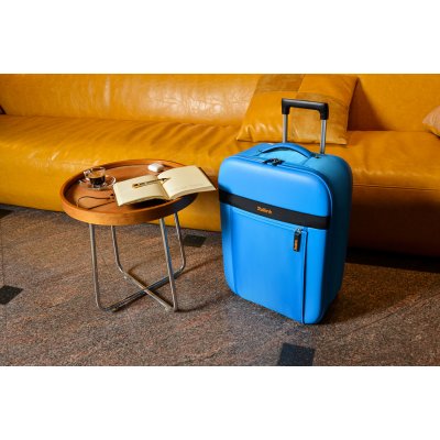 Чемодан складной Rollink Aura 55x40x20 см, 2 колеса, синий арт. 111-21-281-281-281
