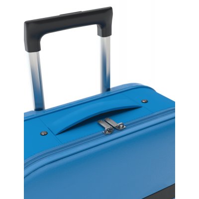 Чемодан складной Rollink Aura 55x40x20 см, 2 колеса, синий арт. 111-21-281-281-281