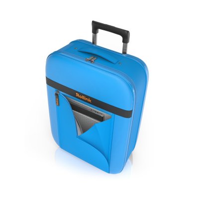 Чемодан складной Rollink Aura 55x40x20 см, 2 колеса, синий арт. 111-21-281-281-281