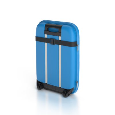Чемодан складной Rollink Aura 55x40x20 см, 2 колеса, синий арт. 111-21-281-281-281