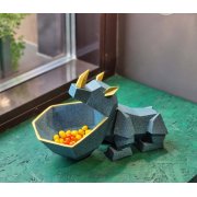 Статуэтка хранитель Носорог, аквамарин арт. ATS017-GR