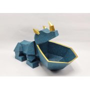 Статуэтка хранитель Носорог, аквамарин