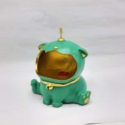 Статуэтка хранитель Кот большой, изумруд арт. ATS021-B-GR