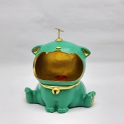 Статуэтка хранитель Кот большой, изумруд арт. ATS021-B-GR