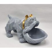 Статуэтка хранитель Бульдог, серый арт. ATS015-G