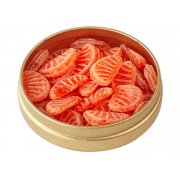 Карамель леденцовая со вкусом апельсина в банке