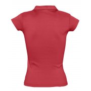 Рубашка поло женская без пуговиц PRETTY 220, красная