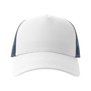 Бейсболка RAPPER COTTON-S, 5 клиньев, пластиковая застёжка Белый