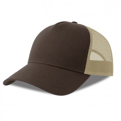 Бейсболка RAPPER COTTON-S, 5 клиньев, пластиковая застёжка Коричневый арт. 254179-S.3328
