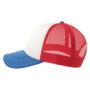 Бейсболка RAPPER-S, 5 клиньев, пластиковая застёжка Красный