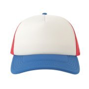 Бейсболка RAPPER-S, 5 клиньев, пластиковая застёжка Красный