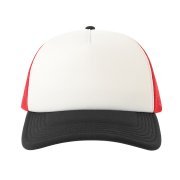 Бейсболка RAPPER-S, 5 клиньев, пластиковая застёжка Красный