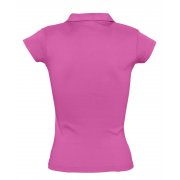 Рубашка поло женская без пуговиц PRETTY 220, ярко-розовая
