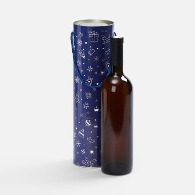 Тубус для бутылки Snowlace, синий арт. 25018.40