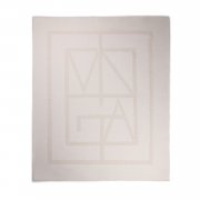 Плед VINGA Monogram из переработанного полиэстера GRS, 170x130 см