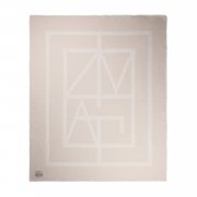 Плед VINGA Monogram из переработанного полиэстера GRS, 170x130 см