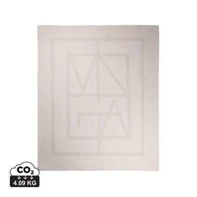 Плед VINGA Monogram из переработанного полиэстера GRS, 170x130 см арт. V4040603