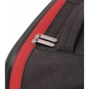 Чемодан складной Rollink Earth 55x40x20 см, 2 колеса, черный/красный