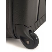 Чемодан складной Rollink Earth 55x40x20 см, 2 колеса, черный/красный