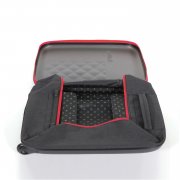 Чемодан складной Rollink Earth 55x40x20 см, 2 колеса, черный/красный